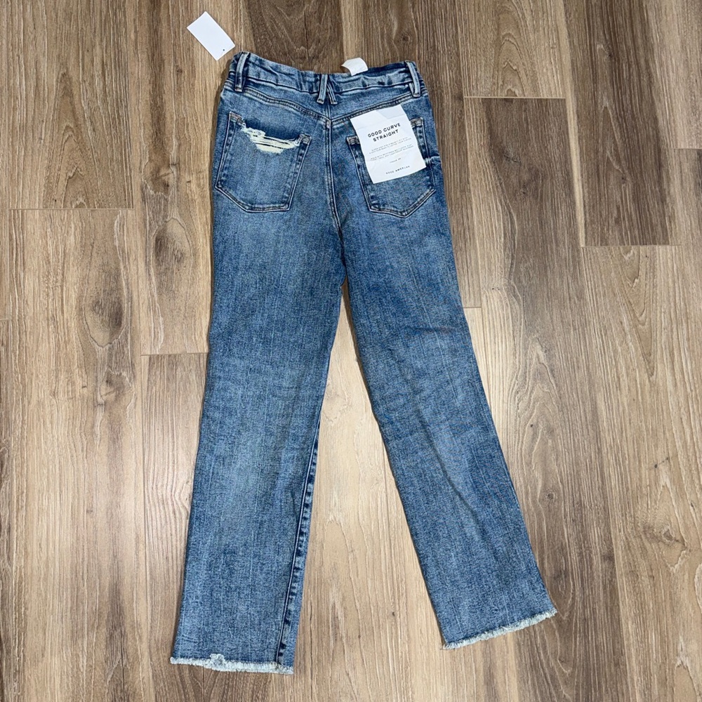 NWT Crossover waist straight leg jeans - Picture 6 of 9